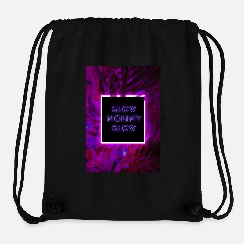 Glow mommy glow - Stanley/Stella recycelter Gym Bag - Schwarz