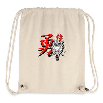Samurai & Dragons – Japanese Warrior Design - Stanley/Stella Recycled Gym Bag - natural - Front