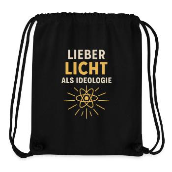 Lieber Licht als Ideologie – Ja zu Atomkraft - Stanley/Stella recycelter Gym Bag - Schwarz - Vorne