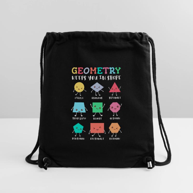 Geometry Keeps You in Shape – School Math Humor Stanley/Stella Recycled Gym Bag