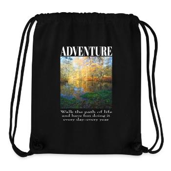 Adventure - Autumn at the Lake Trees - Stanley/Stella Recycled Gym Bag - black - Front