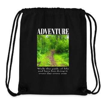 Adventure - Forest path in summer - Experience nature - Stanley/Stella Recycled Gym Bag - black - Front