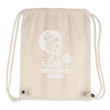 Funny Teacher Skeleton Halloween Classroom - Stanley/Stella Recycled Gym Bag - natural - Front