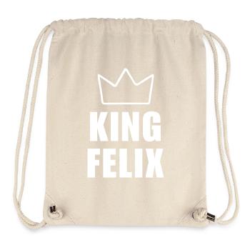 Felix Name with Letter F - King Crown Shirt - Stanley/Stella Recycled Gym Bag - natural - Front