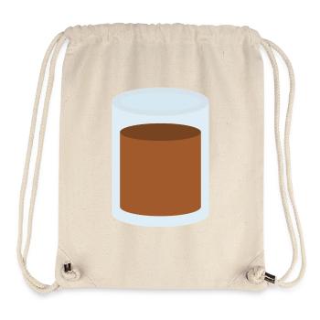 Kaffeeglas - Stanley/Stella recycelter Gym Bag - Naturweiß - Vorne