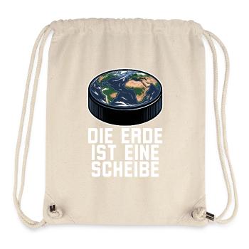 Die Erde Ist Eine Scheibe Eishockey - Stanley/Stella Recycled Gym Bag - natural - Front