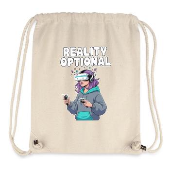 Reality Optional VR Gamerin - Stanley/Stella recycelter Gym Bag - Naturweiß - Vorne
