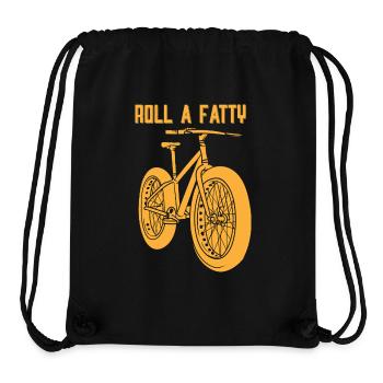 Roll A Fatty Fat Tire Bike Design - Stanley/Stella recycelter Gym Bag - Schwarz - Vorne