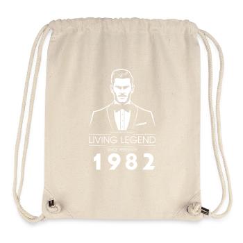 44. Birthday Living Legend (GENT) since 02/1982 - Stanley/Stella Recycled Gym Bag - natural - Front