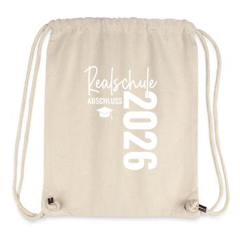 Realschule Abschluss - Realschulabschluss 2026 - Stanley/Stella recycelter Gym Bag - Naturweiß - Vorne