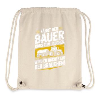 If the farmer goes out to slurry, he will - Stanley/Stella Recycled Gym Bag - natural - Front