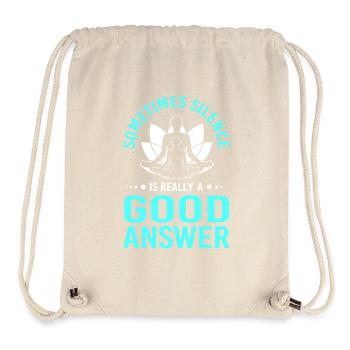 Zen Meditation Buddhism Buddhist Buddha Chakra - Stanley/Stella Recycled Gym Bag - natural - Front