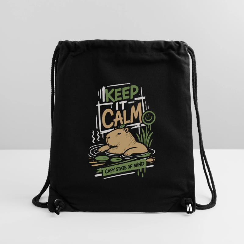 Keep It Calm Capy State Mind Stanley/Stella recycelter Gym Bag