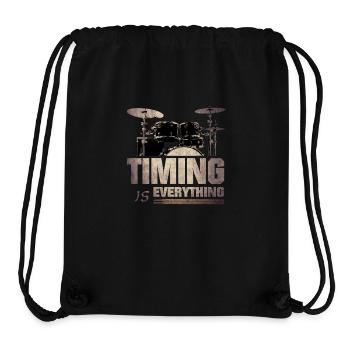 Timing is everything - Stanley/Stella recycelter Gym Bag - Schwarz - Vorne
