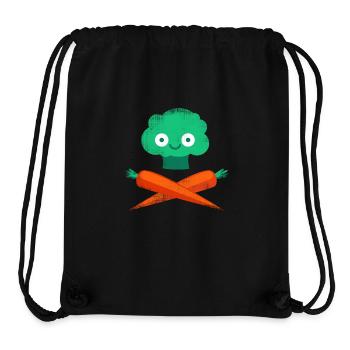 Veggie Pirate - Stanley/Stella Recycled Gym Bag - black - Front