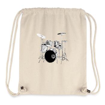 Drums argent - Sac à cordon recyclé Stanley/Stella - blanc naturel - Devant