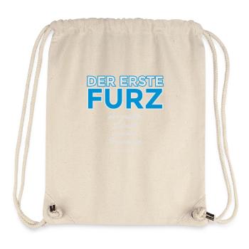 Der erste Furz, größter Schritt in einer Beziehung - Stanley/Stella recycelter Gym Bag - Naturweiß - Vorne