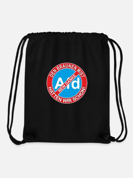 Afd Nein Danke - Stanley/Stella recycelter Gym Bag - Schwarz