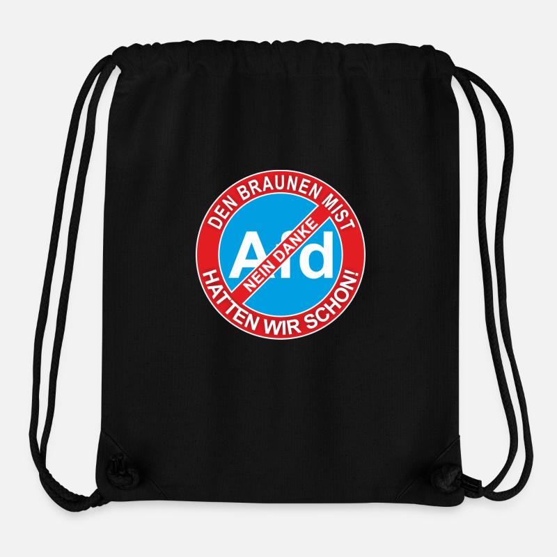 Afd Nein Danke - Stanley/Stella recycelter Gym Bag - Schwarz
