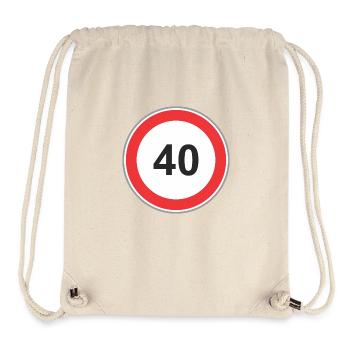 Road sign 40 - Stanley/Stella Recycled Gym Bag - natural - Front