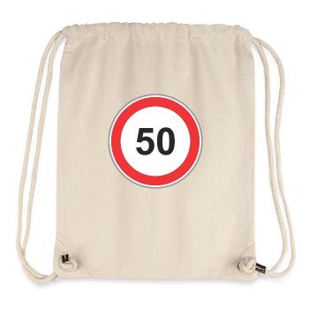 Road sign 50 - Stanley/Stella Recycled Gym Bag - natural - Front