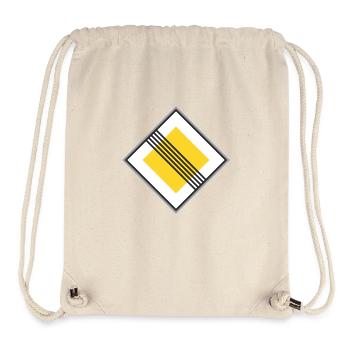 Road sign Yellow restriction - Stanley/Stella Recycled Gym Bag - natural - Front