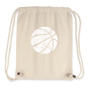 Basket-ball Basketball Basket - Sac à cordon recyclé Stanley/Stella - blanc naturel - Devant