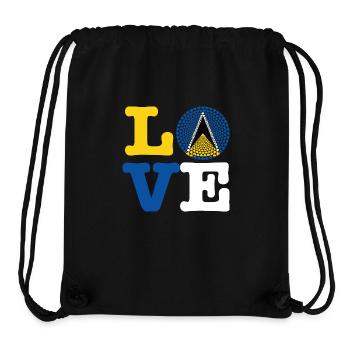 ST LUCIA HEART - Stanley/Stella Recycled Gym Bag - black - Front