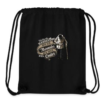 WANDER OPA - Stanley/Stella recycelter Gym Bag - Schwarz - Vorne