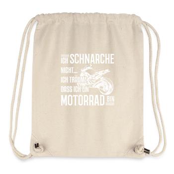 Moto - Je ne ronfle pas .. - T-shirt - Sac à cordon recyclé Stanley/Stella - blanc naturel - Devant