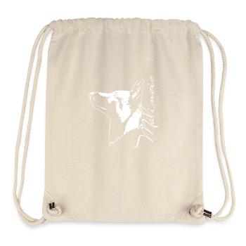 malinois_portrait_weiß - Stanley/Stella recycelter Gym Bag - Naturweiß - Vorne
