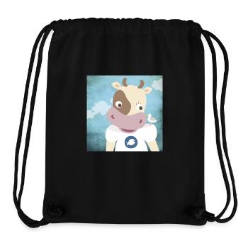 Poster Kuh Kinderzimmer Ahoi Moin - Stanley/Stella recycelter Gym Bag - Schwarz - Vorne