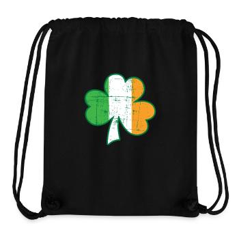 Irish flag uk - Stanley/Stella Recycled Gym Bag - black - Front