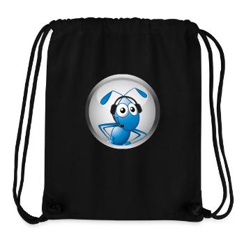 Ameise mit Headset - Stanley/Stella recycelter Gym Bag - Schwarz - Vorne