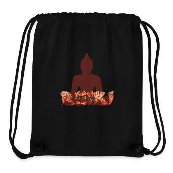 Reiki with buddah e 222 - Stanley/Stella Recycled Gym Bag - black - Front