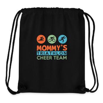 mommy's triathlon cheer - Stanley/Stella recycelter Gym Bag - Schwarz - Vorne