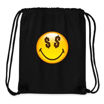 Smiley Dollar Signs - Stanley/Stella Recycled Gym Bag - black - Front