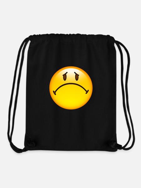Smiley Sad - Stanley/Stella recycelter Gym Bag - Schwarz