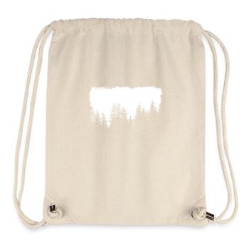 Trees in the spruce forest - Stanley/Stella Recycled Gym Bag - natural - Front