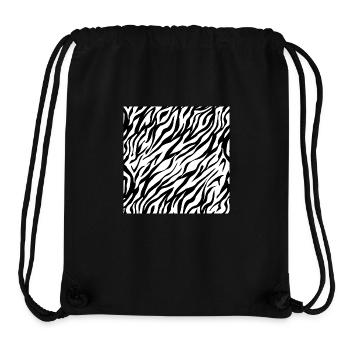 Zebra Streifen Zebras Muster Animal Print Tiere - Stanley/Stella recycelter Gym Bag - Schwarz - Vorne