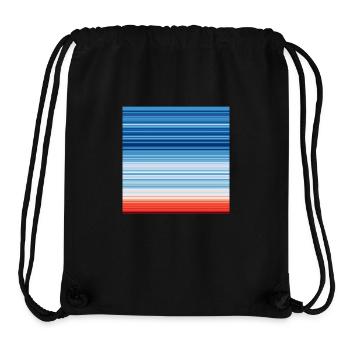 Warming Stripes | Scientists for Future - Stanley/Stella recycelter Gym Bag - Schwarz - Vorne