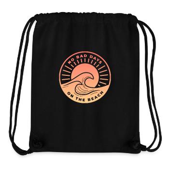 No bad days on the beach peach - Stanley/Stella recycelter Gym Bag - Schwarz - Vorne