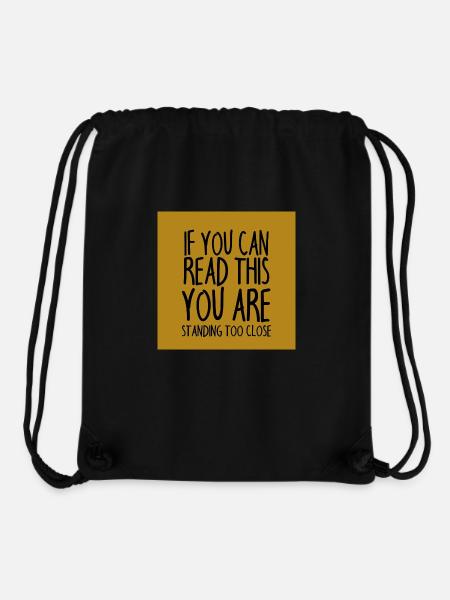 Mundschutz lustig Spruch - lustige Sprüche - Stanley/Stella recycelter Gym Bag - Schwarz