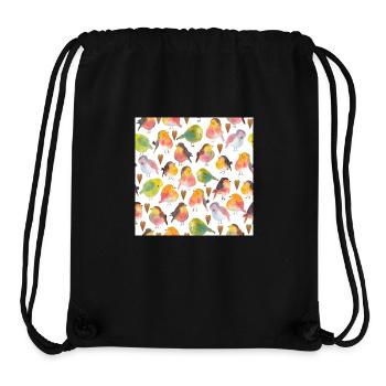 Kleine Vögel 2 - Stanley/Stella recycelter Gym Bag - Schwarz - Vorne