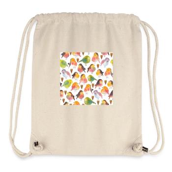 Kleine Vögel 2 - Stanley/Stella recycelter Gym Bag - Naturweiß - Vorne