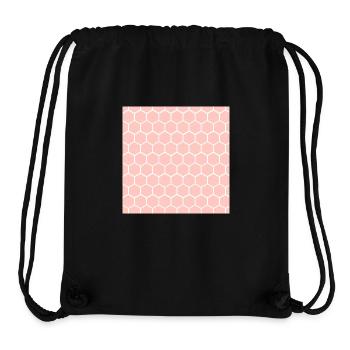Rosa Waben-Muster - Stanley/Stella recycelter Gym Bag - Schwarz - Vorne