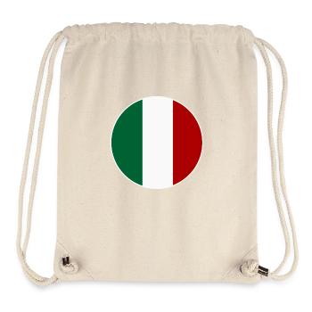 Italy flag round - Stanley/Stella Recycled Gym Bag - natural - Front