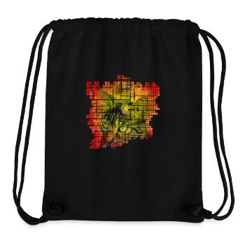 Katze bunt - Stanley/Stella recycelter Gym Bag - Schwarz - Vorne