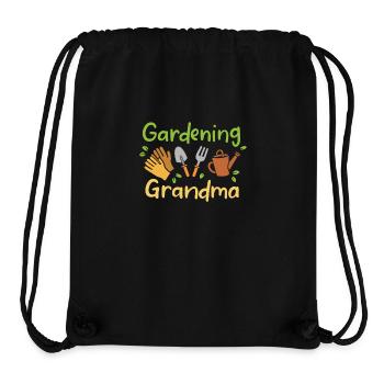 Grandma Gardening - Stanley/Stella recycelter Gym Bag - Schwarz - Vorne