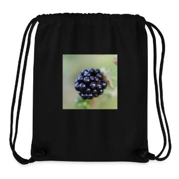 Brombeere Brombeeren Beeren Früchte - Stanley/Stella recycelter Gym Bag - Schwarz - Vorne